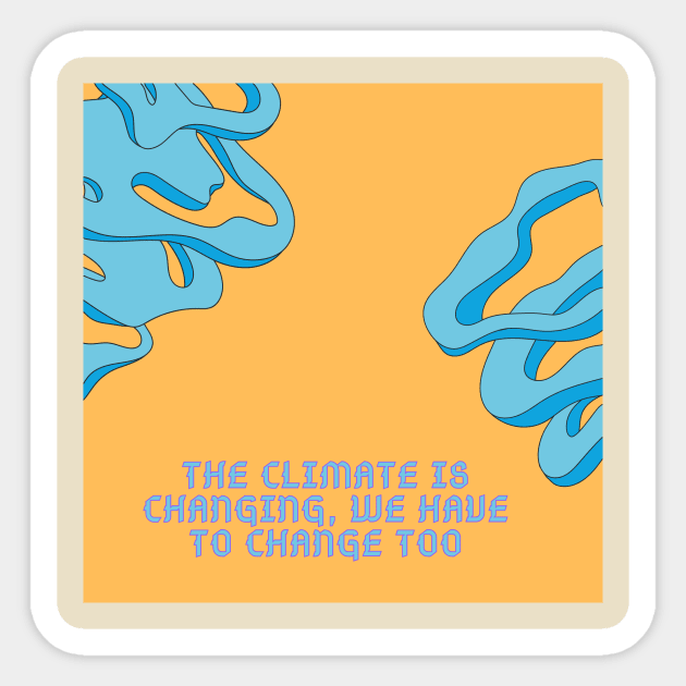 The climate Sticker by Vibes school